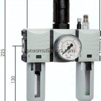 FUTURA Wartungseinheit, 3-tlg., G 1/4", 0,5 - 8 bar, Baur.1