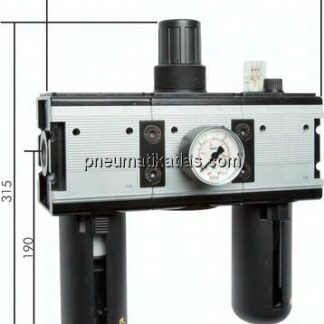 MULTIFIX Wartungseinheit (4), 3-tlg., G 3/4", 0,5 - 10 bar
