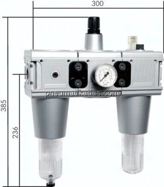 MULTIFIX Wartungseinheit (5), 3-tlg., G 3/4", 0,5 - 10 bar