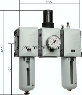 FUTURA Wartungseinheit, 3-tlg., G 3/4", 0,5 - 8 bar, Baur.4