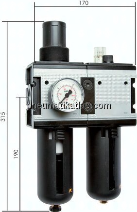 MULTIFIX Wartungseinheit (4), 2-tlg., G 3/4", 0,5 - 10 bar