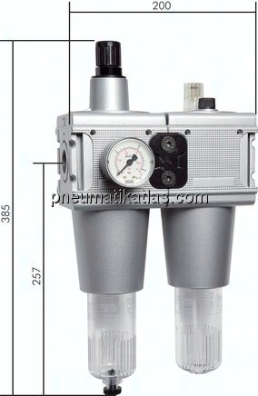 MULTIFIX Wartungseinheit (5), 2-tlg., G 3/4", 0,5 - 10 bar