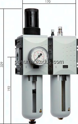 FUTURA Wartungseinheit, 2-tlg., G 3/4", 0,5 - 8 bar, Baur.4