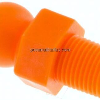 Gelenkschlauch 1/4", Gewindestück R 1/8"