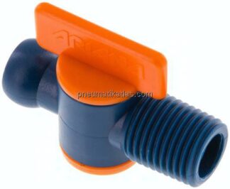 Gelenkschlauch 1/4", Absperrhahn, Gewinde R 1/4" & Gelenkschlauchanschluss