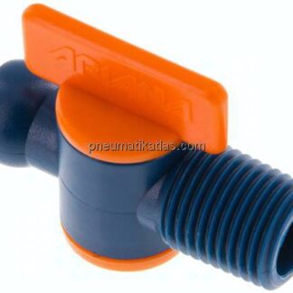 Gelenkschlauch 1/4", Absperrhahn, Gewinde R 1/4" & Gelenkschlauchanschluss