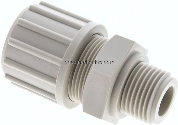 Gerade Verschraubung G 1/2"-20x13mm, Polypropylen