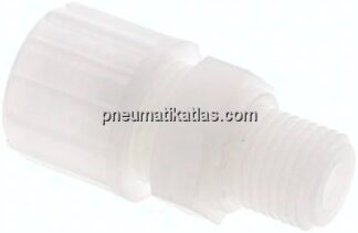 Gerade Verschraubung G 1/4"-10x4mm, PVDF