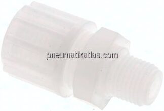Gerade Verschraubung G 1/4"-12x6mm, PVDF