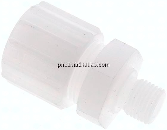 Gerade Verschraubung G 1/4"-15x9mm, PVDF