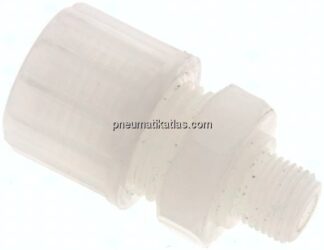 Gerade Verschraubung G 1/8"-10x4mm, PVDF