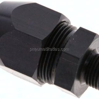 Gerade Verschraubung G 1/8"-12x6mm, Aluminium