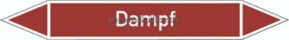 Rohrleitungskennzeichnung, 5er, 15 x 100, Dampf