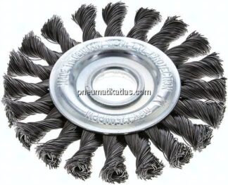 Rundbürste gezopft 115x12 mm, Aufnahmebohrung 22,2 mm
