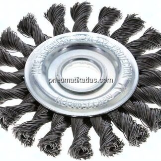 Rundbürste gezopft 115x12 mm, Aufnahmebohrung 22,2 mm