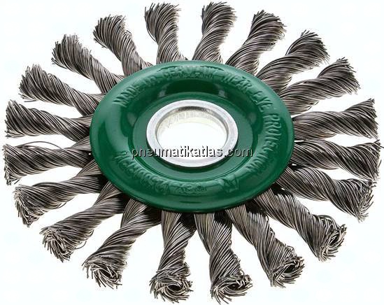 Rundbürste gezopft 125x14 mm, Aufnahmebohrung 22,2 mm