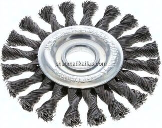 Rundbürste gezopft 125x14 mm, Aufnahmebohrung 22,2 mm