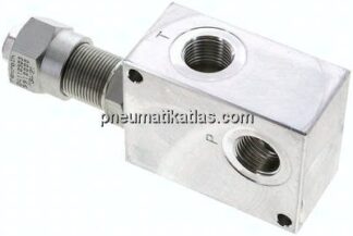 Druckbegrenzungsventil 3x G 1/2", 30 - 100 bar, max. 80 l/min
