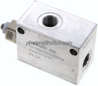 Druckbegrenzungsventil 2x G 1/2", 10 - 210 bar, max. 150 l/min