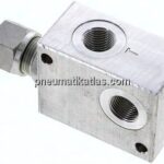 Druckbegrenzungsventil 3x G 3/8", 5 - 50 bar, max. 30 l/min