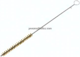 Zylinderbürste mit Öse, 10 mm, Messingdraht gewellt