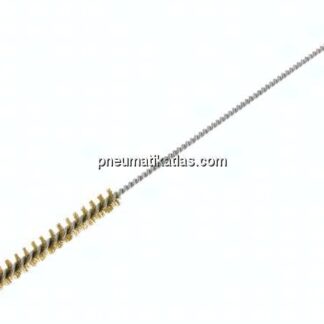 Zylinderbürste mit Öse, 10 mm, Messingdraht gewellt