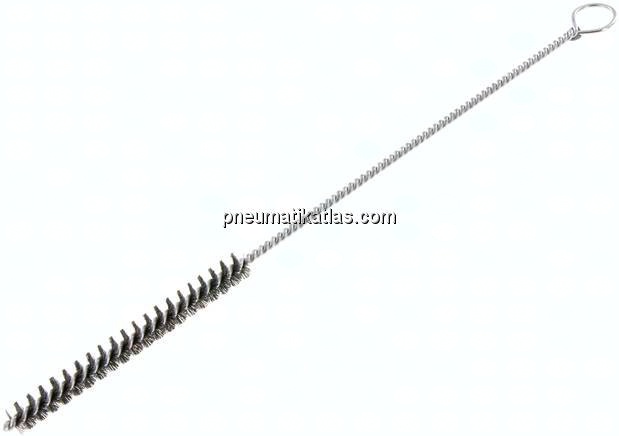 Zylinderbürste mit Öse, 10 mm, Stahldraht gewellt