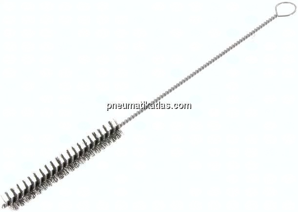 Zylinderbürste mit Öse, 15 mm, Stahldraht gewellt