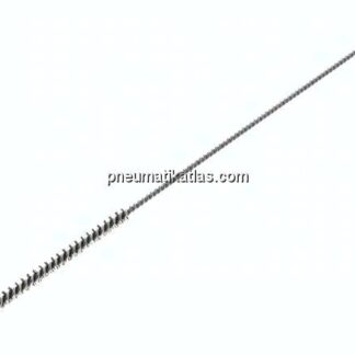 Zylinderbürste mit Öse, 6 mm, Stahldraht gewellt
