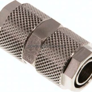 Gerade Verschraubung 12x10mm-12x10mm, Messing vernickelt