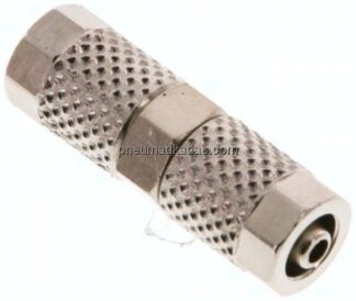 Gerade Verschraubung 5x3mm-5x3mm, Messing vernickelt