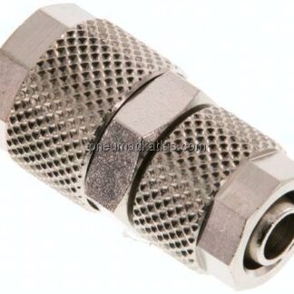 Gerade Verschraubung 10x8mm-8x6mm, Messing vernickelt