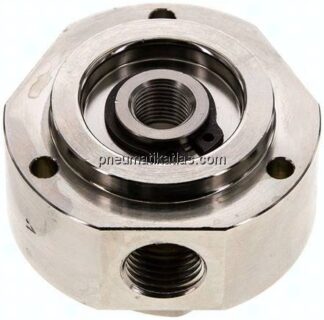 Drehverteiler G 3/8"-3x G 1/4", 3-fach, Einsatz für Vakuum