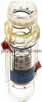 Durchflussmesser G 1" (AG), 10 - 80 l/min für Wasser