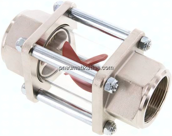 Flügelrad-Durchflussanzeige G 1-1/2", 11 - 60 l/min