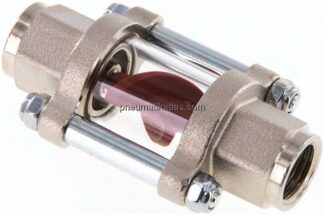Flügelrad-Durchflussanzeige G 1/4", 0,6 - 3 l/min