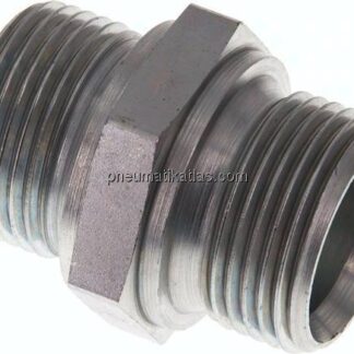 Hydraulik-Doppelnippel G 1"-G 1", Stahl verzinkt