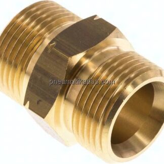 Doppelnippel G 1"-G 1" LH, Messing
