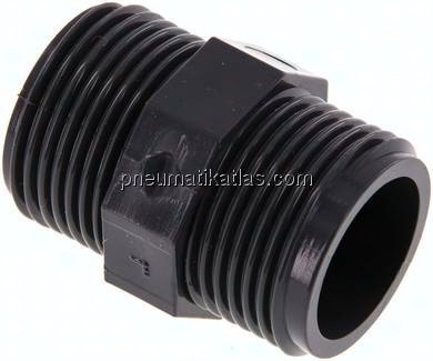 Doppelnippel G 1"-G 1", PVC-U