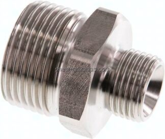 Doppelnippel G 1"-G 1/2", 1.4571