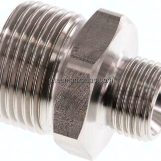 Doppelnippel G 1"-G 1/2", 1.4571