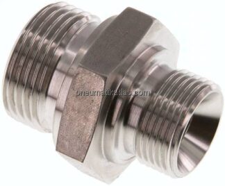 Hydraulik-Doppelnippel G 1"-G 3/4", 1.4571
