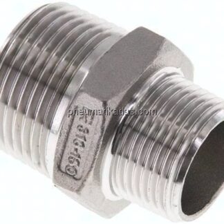 Doppelnippel NPT 1"-NPT 3/4", 1.4408