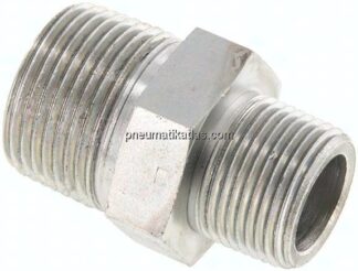 Doppelnippel NPT 1"-NPT 3/4", Stahl verzinkt