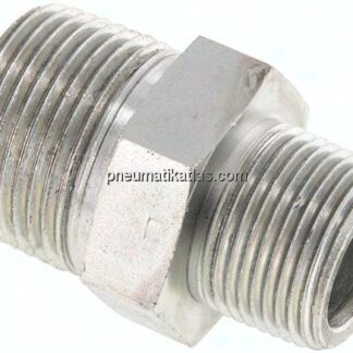 Doppelnippel NPT 1"-NPT 3/4", Stahl verzinkt