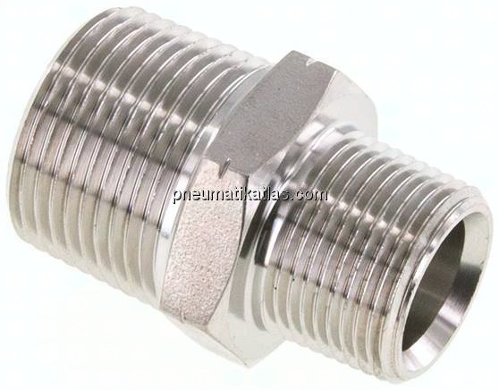 Doppelnippel NPT 1"-NPT 3/4", 1.4571
