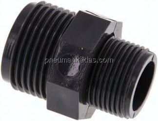 Doppelnippel G 1"-G 3/4", PVC-U