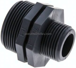 Doppelnippel G 1-1/2"-G 1", Polypropylen