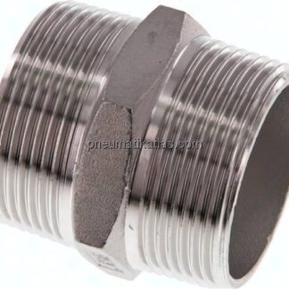 Doppelnippel R 1-1/2"-R 1-1/2", 1.4408