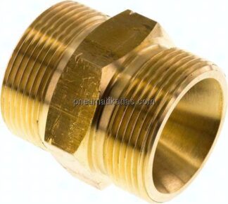 Doppelnippel G 1-1/2"-G 1-1/2" LH, Messing